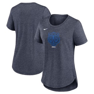 Women's Detroit Tigers Navy 2024 City Connect Wordmark T-Shirt