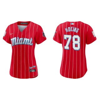 Women's Bryan Hoeing Red City Connect Replica Jersey