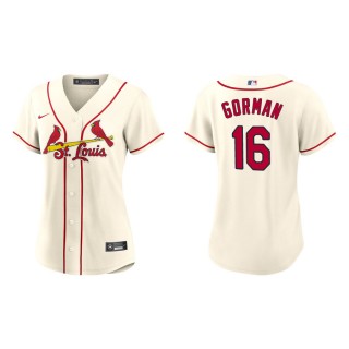 Women's St. Louis Cardinals Nolan Gorman Cream Replica Jersey
