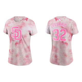 Women's Padres Eguy Rosario Pink 2022 Mother's Day T-Shirt