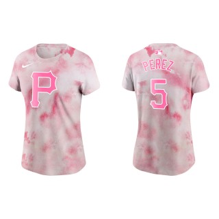 Women's Pirates Michael Perez Pink 2022 Mother's Day T-Shirt