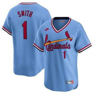 Women's St. Louis Cardinals Light Blue Ozzie Smith Throwback Cooperstown Limited Jersey