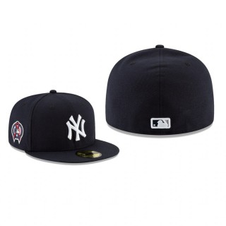 Yankees Navy 9/11 Remembrance Sidepatch 59FIFTY Fitted Hat