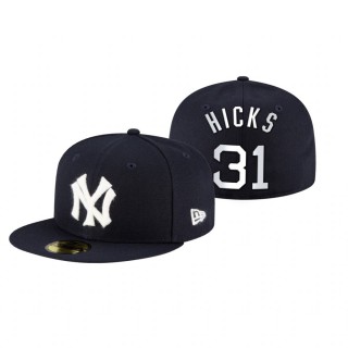 Yankees Aaron Hicks Navy 2021 Field of Dreams Hat