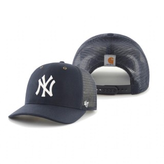 New York Yankees Navy Carhartt '47 MVP Trucker Snapback Hat
