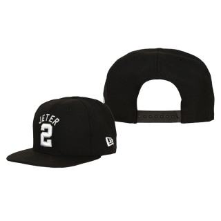 New York Yankees Derek Jeter Black Name & Number 9FIFTY Snapback Adjustable Hat