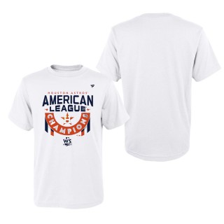 Youth Houston Astros White 2022 American League Champions Locker Room T-Shirt