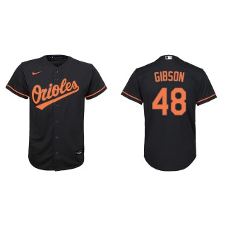 Youth Kyle Gibson Black Replica Alternate Jersey