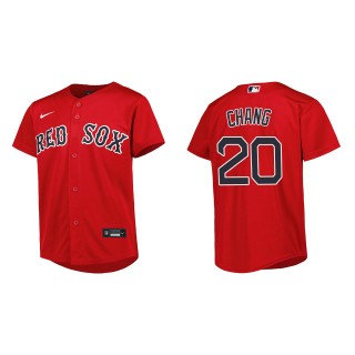 Youth Boston Red Sox Yu Chang Red Replica Alternate Jersey