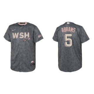 Youth Washington Nationals C.J. Abrams Gray 2022 City Connect Replica Jersey
