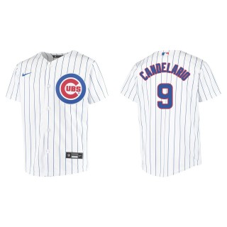 Youth Chicago Cubs Jeimer Candelario White Replica Home Jersey