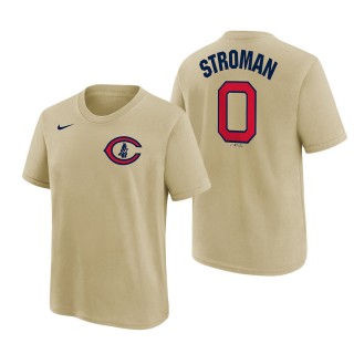 Youth Chicago Cubs Marcus Stroman Cream 2022 Field of Dreams Name & Number T-Shirt