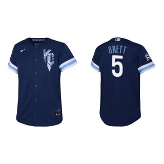 Youth George Brett Royals Navy 2022 City Connect Replica Jersey