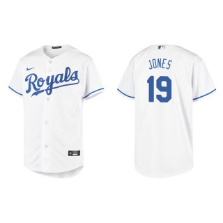 Youth Royals JaCoby Jones White Replica Home Jersey