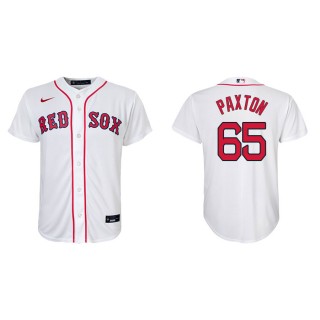 Youth Red Sox James Paxton White Replica Home Jersey