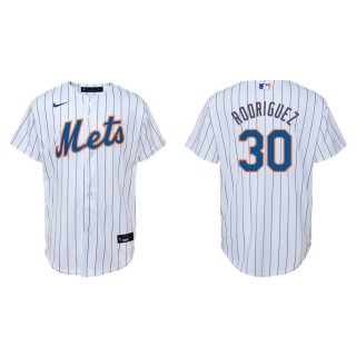 Youth Mets Joely Rodriguez White Replica Home Jersey