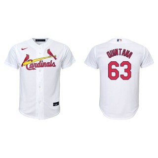 Youth St. Louis Cardinals Jose Quintana White Replica Home Jersey
