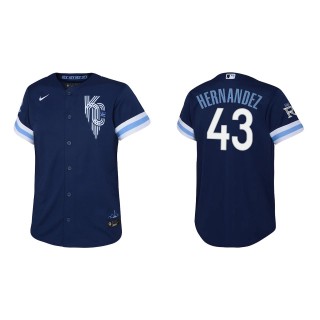 Youth Carlos Hernandez Navy City Connect Replica Jersey