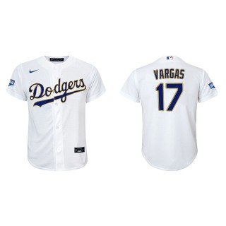 Youth Miguel Vargas White Gold Gold Program Replica Jersey