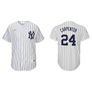 Youth New York Yankees Matt Carpenter White Cooperstown Collection Jersey
