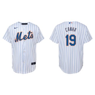 Youth Mark Canha Mets White Replica Home Jersey