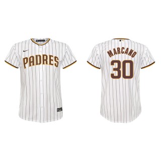 Youth Tucupita Marcano Padres White Replica Home Jersey