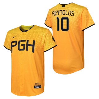 Youth Pittsburgh Pirates Bryan Reynolds Gold City Connect Replica Player Jersey