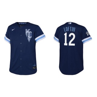 Youth Royals Nick Loftin Navy City Connect Replica Jersey