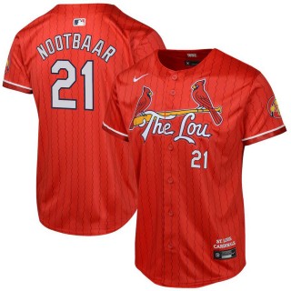 Youth St. Louis Cardinals Lars Nootbaar Red 2024 City Connect Limited Player Jersey