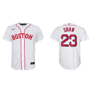 Youth Red Sox Travis Shaw Red Sox 2021 Patriots' Day Replica Jersey