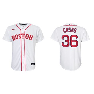 Youth Triston Casas Red Sox Patriots' Day Replica Jersey