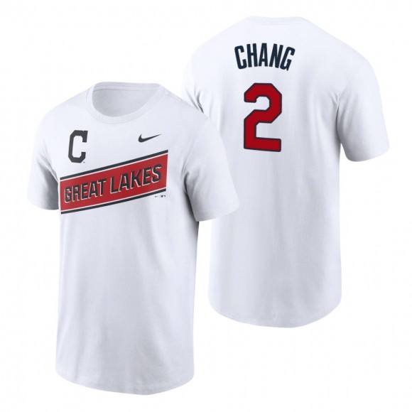 Yu Chang Indians 2021 Little League Classic White T-Shirt