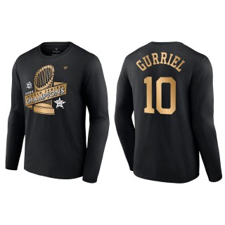 Yuli Gurriel Houston Astros Black 2022 World Series Champions Parade T-Shirt
