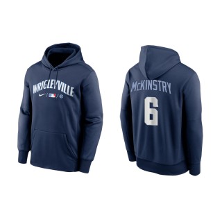 Men's Chicago Cubs Zach McKinstry Navy City Connect Pullover Hoodie
