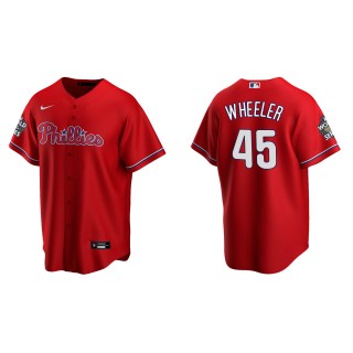 Zack Wheeler Philadelphia Phillies Red 2022 World Series Alternate Replica Jersey