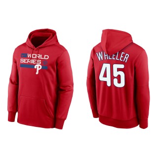 Zack Wheeler Philadelphia Phillies Red 2022 World Series Authentic Collection Dugout Pullover Hoodie